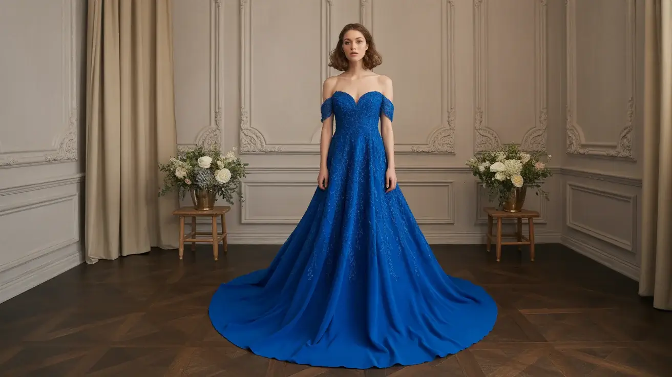 Royal Blue and Black Wedding Dresses That Are Breaking Traditional Rules