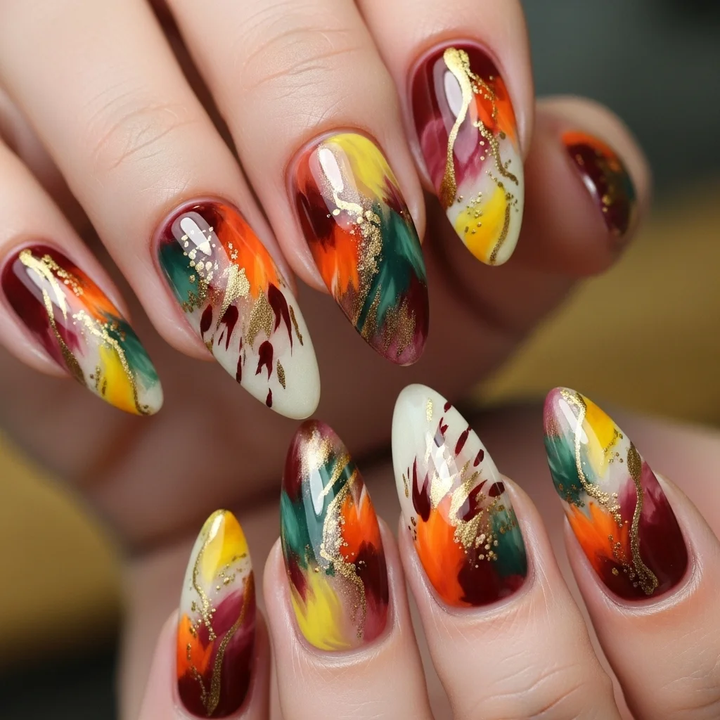 abstract fall foliage
