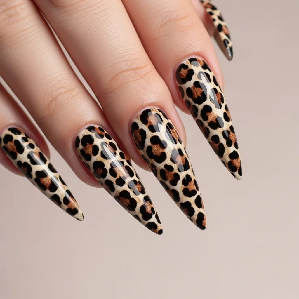 animal print stilettos
