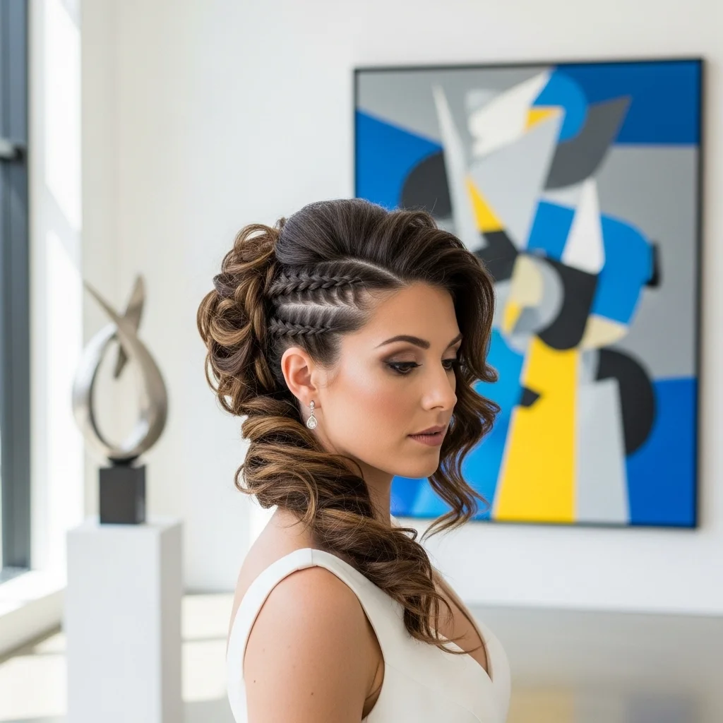 asymmetrical updo