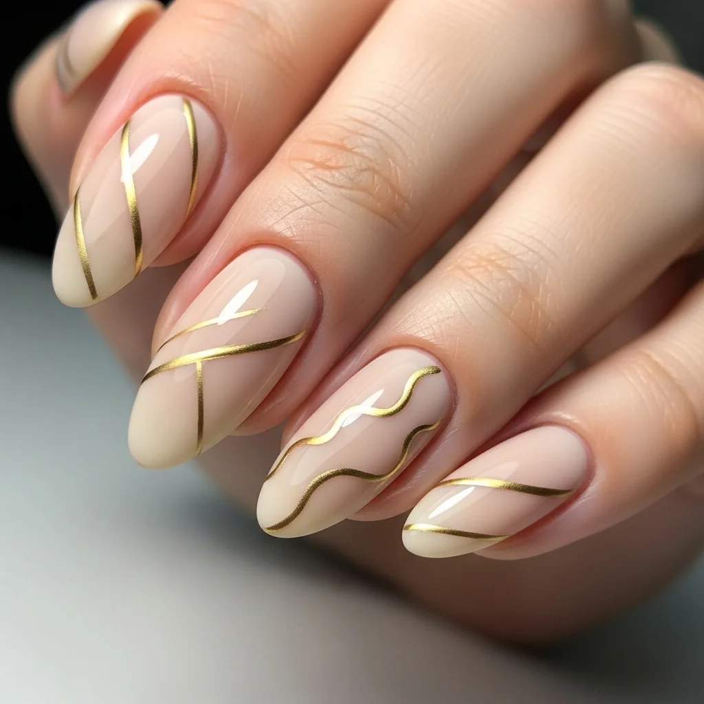 beige with gold accents