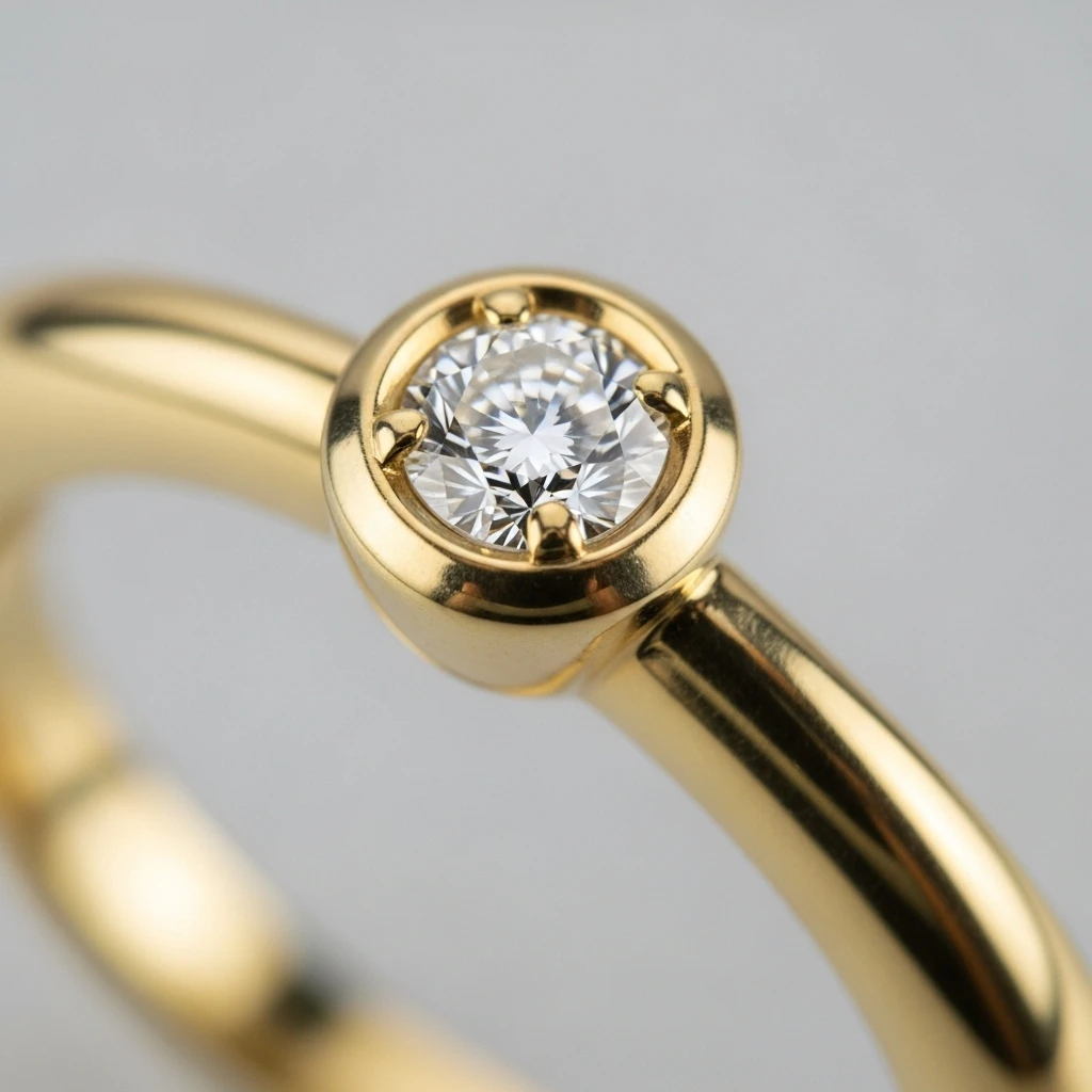 bezel set diamond band 1