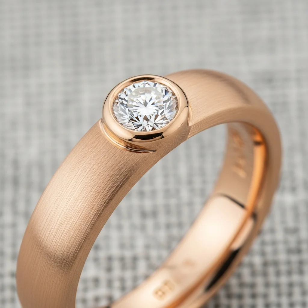 bezel set diamond band 2
