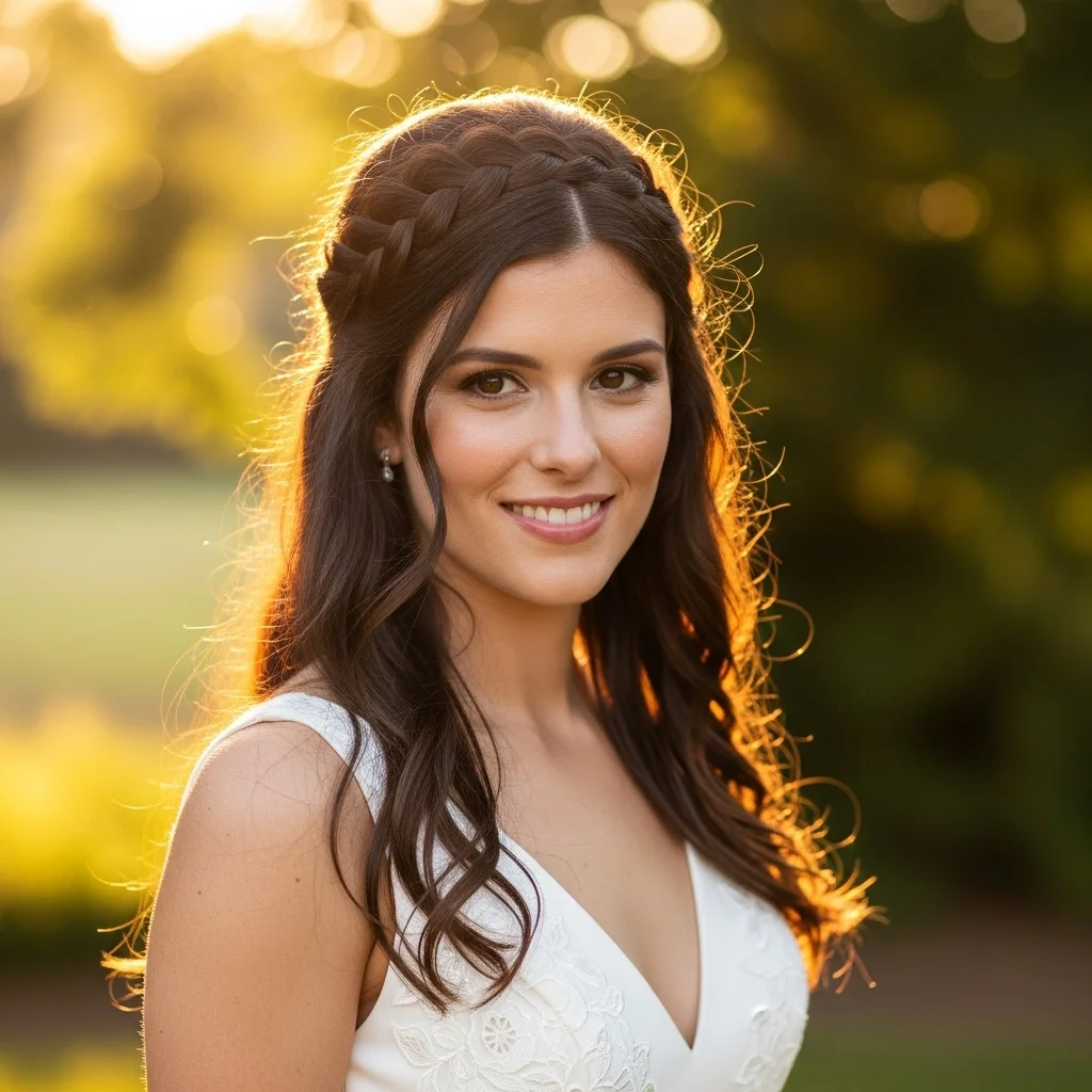braided headband with loose waves