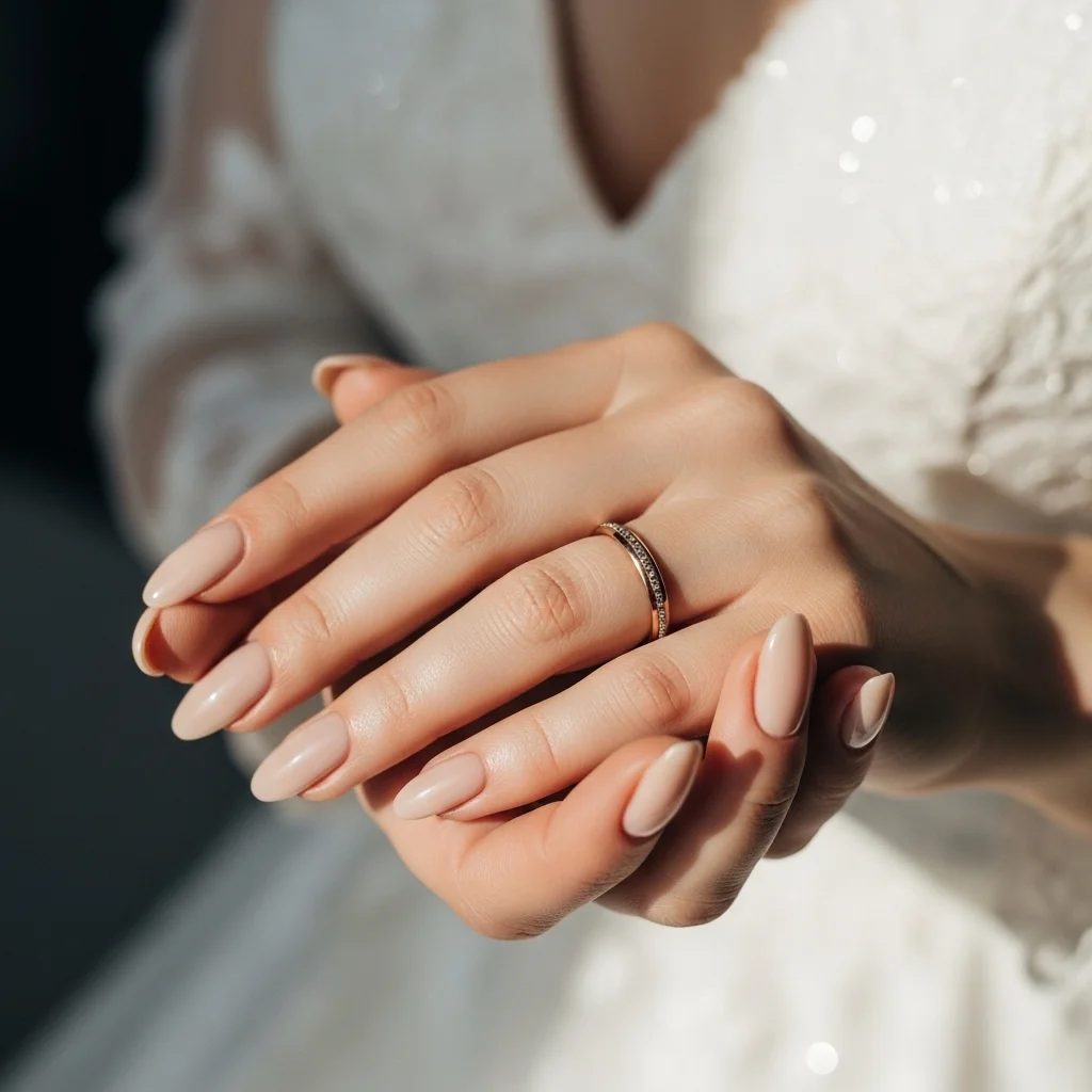 Sparkle & Frost: The Top 13 Winter Wedding Nail Ideas for Brides 8 chic matte finish nails