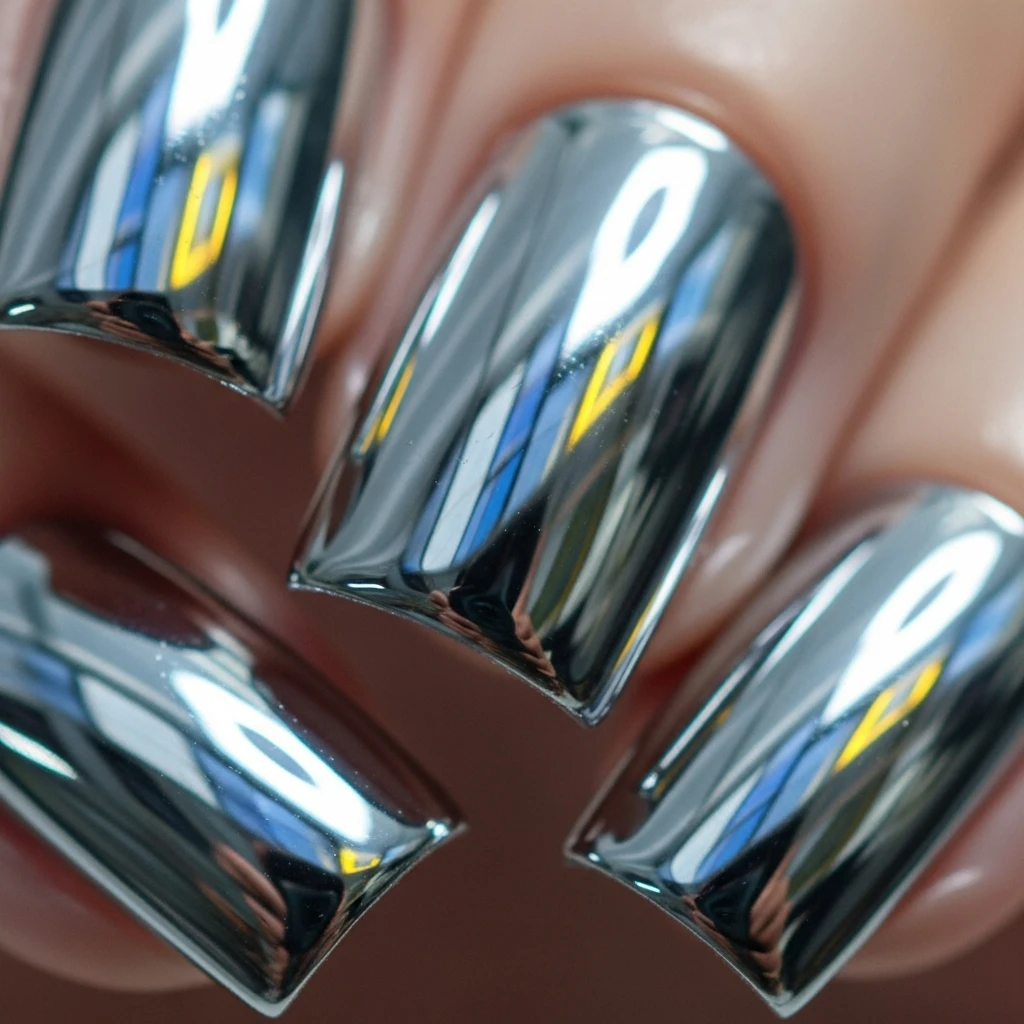 chrome nails 2