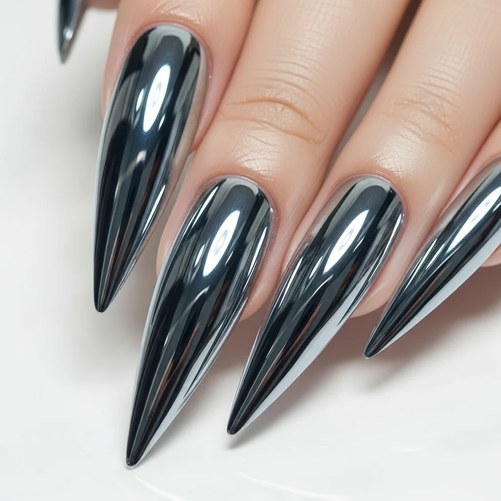 chrome stilettos