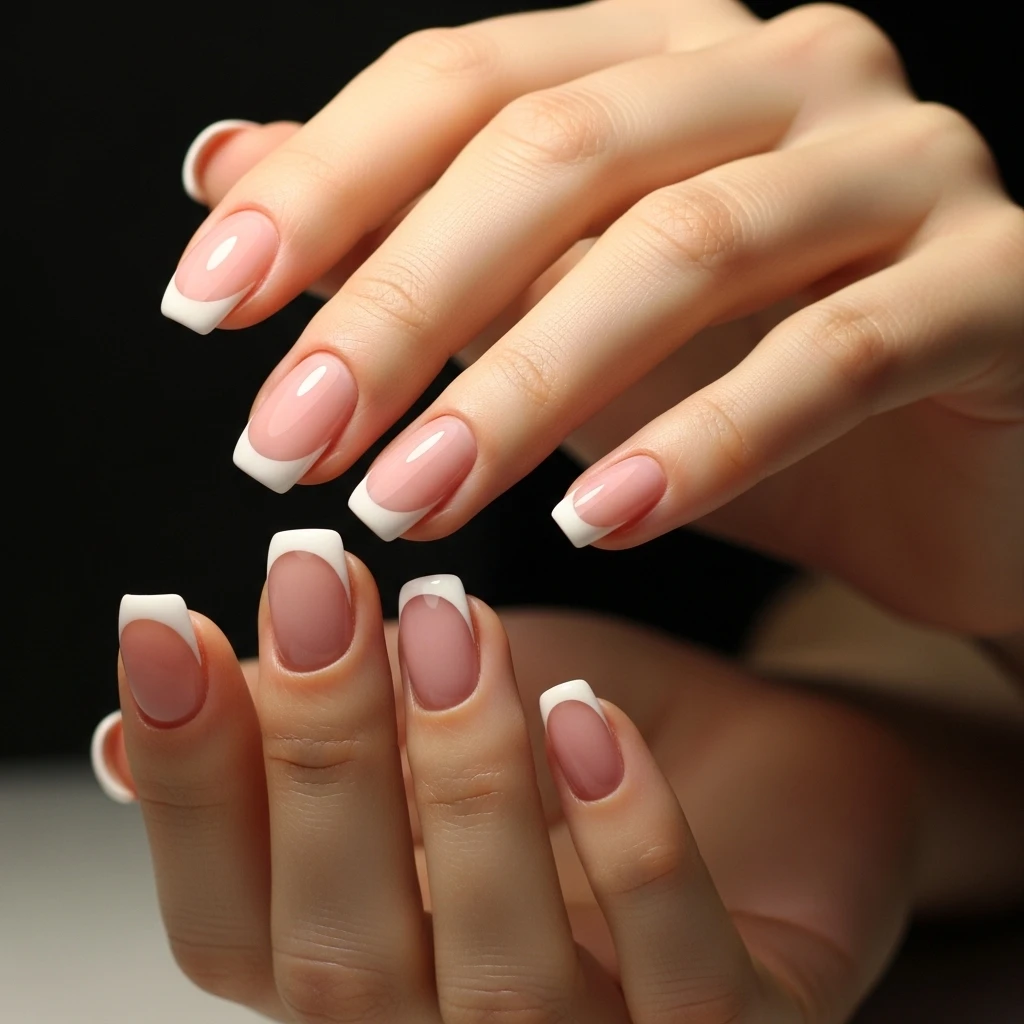 classic french manicure 1
