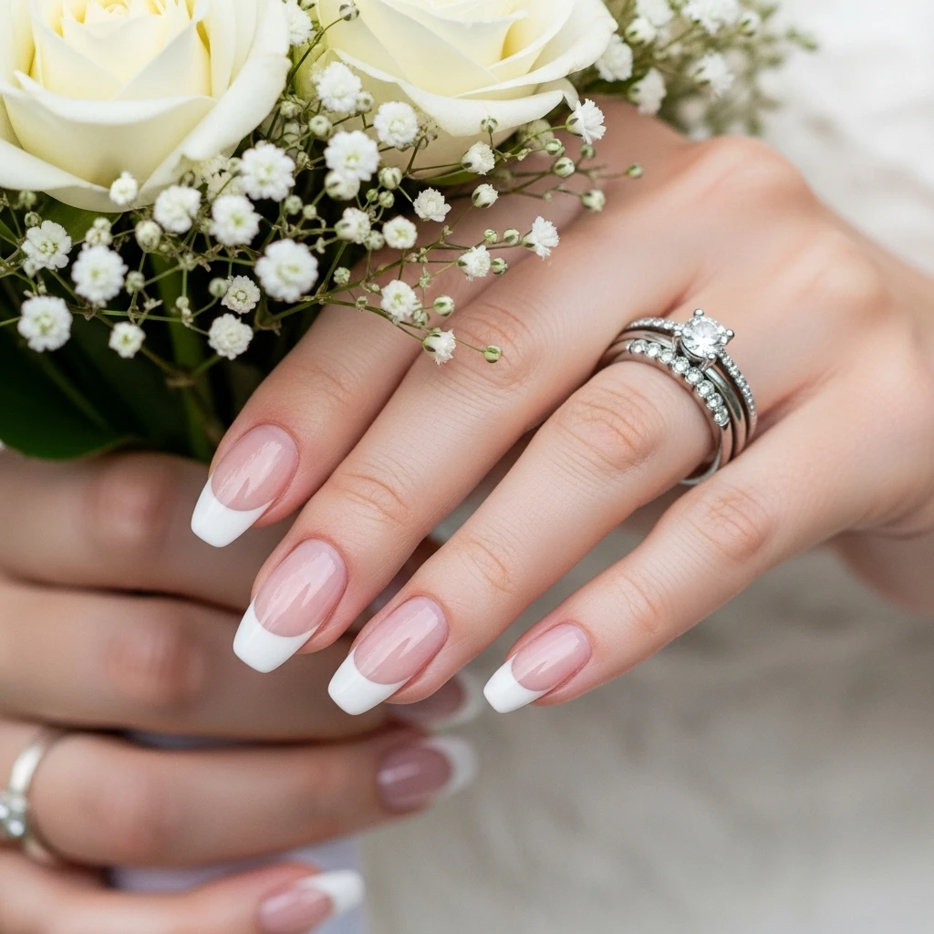classic french manicure 4