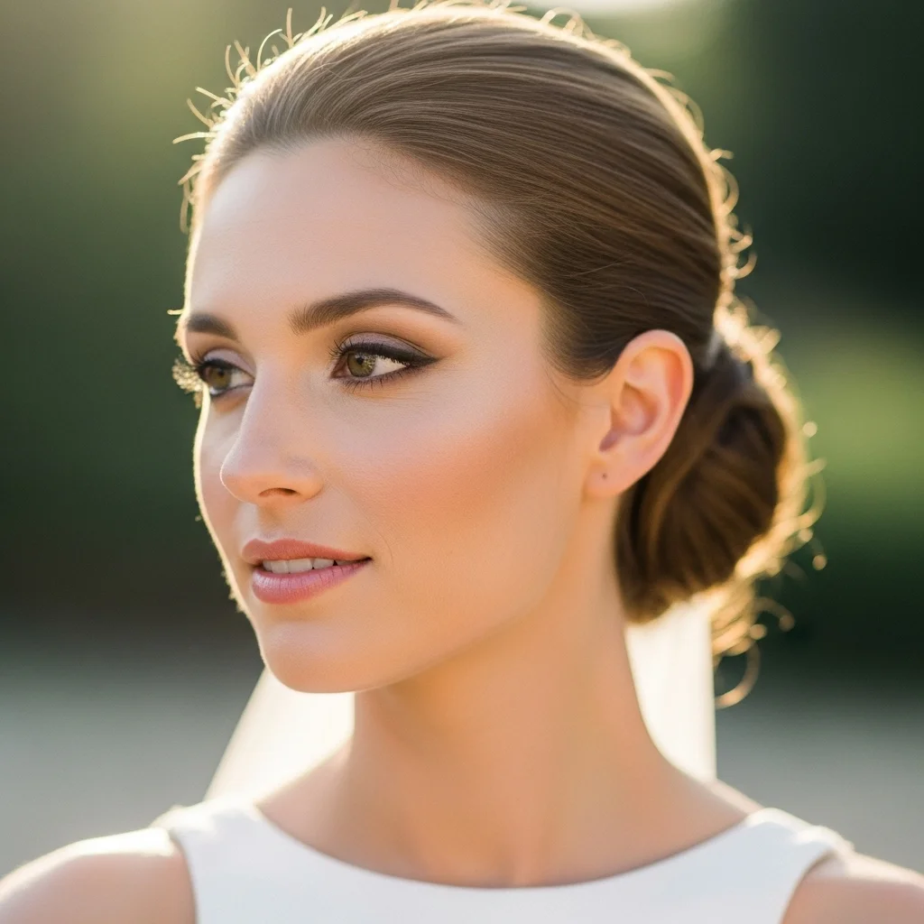 classic low chignon 2