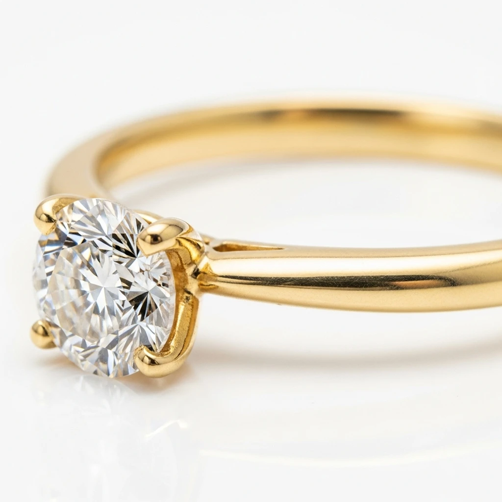classic solitaire diamond band 1