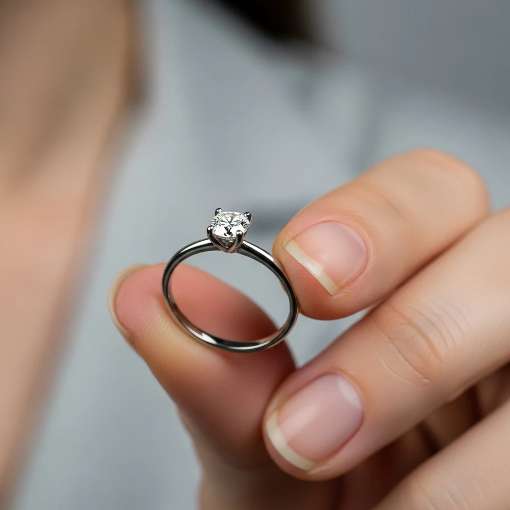 classic solitaire diamond band 2