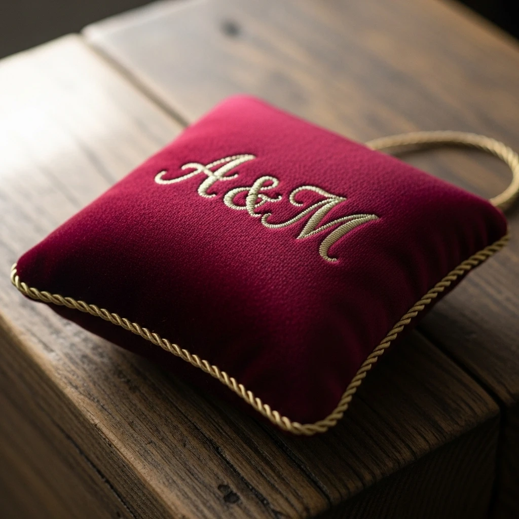 classic velvet ring pillow
