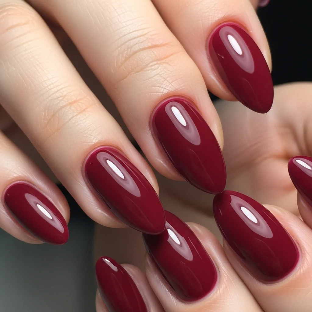 Top 17 Warm Makeup & Nail Trends to Embrace This Season 17 cranberry nail polish