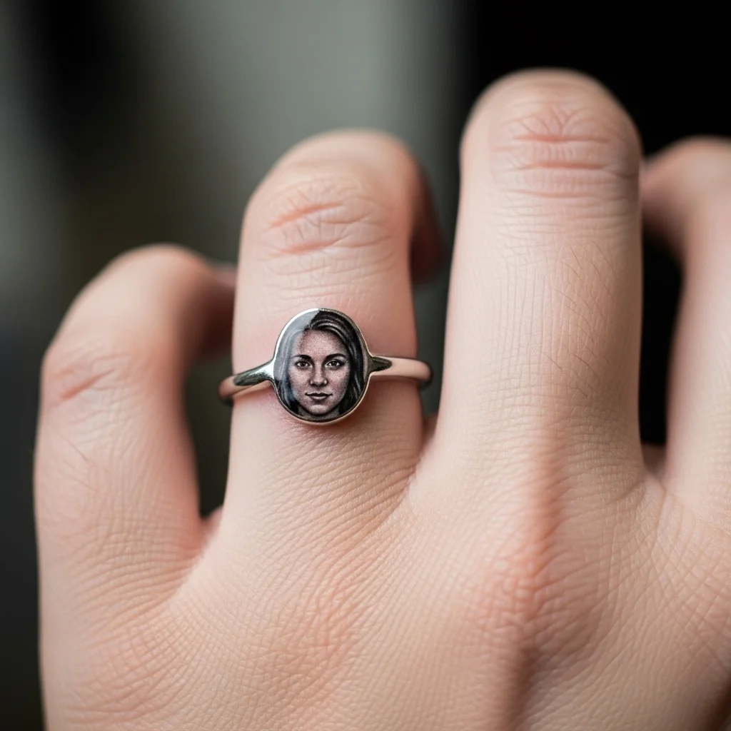 15 Wedding Ring Finger Tattoo Ideas to Celebrate Forever 15 custom portrait