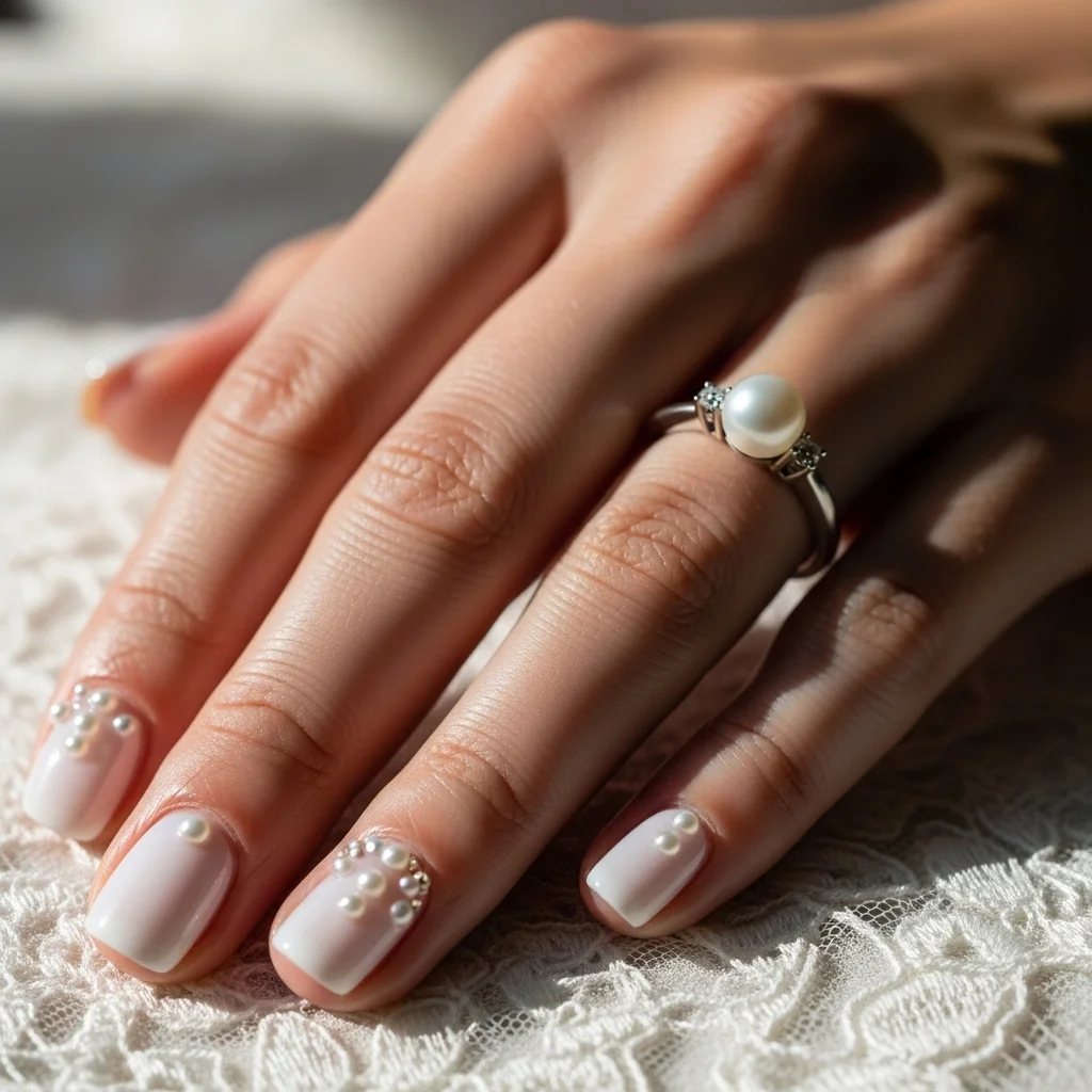 dainty pearl embellishments