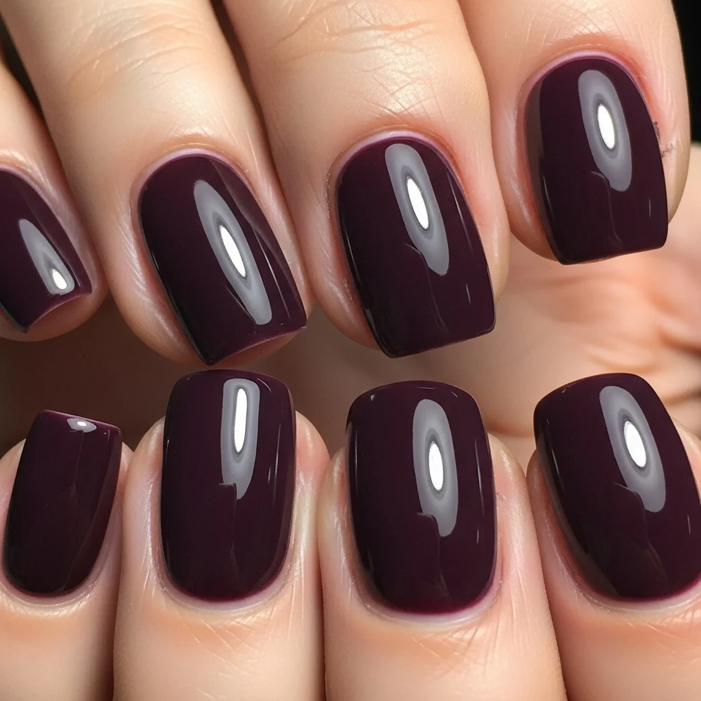 Top 15 Purple Nail Designs to Inspire Your Next Manicure 14 deep plum perfection