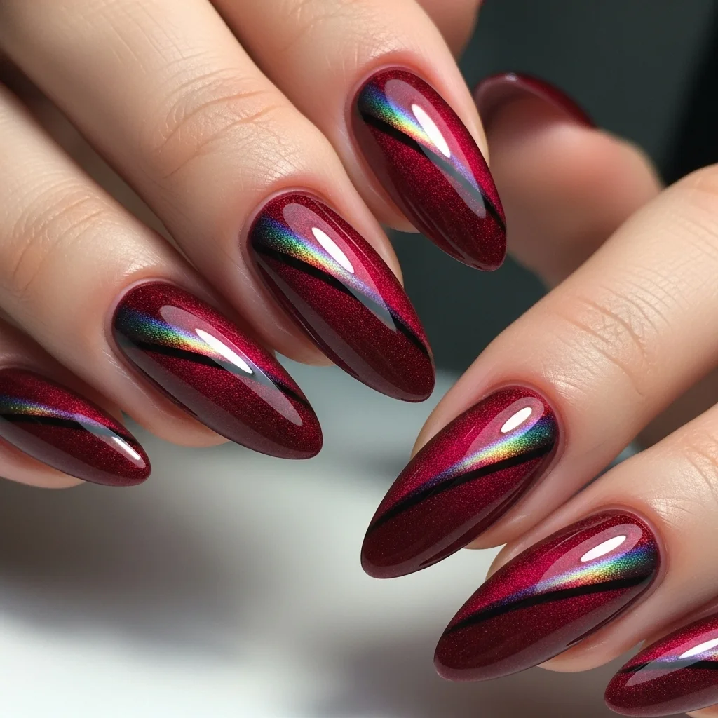 deep red cat eye