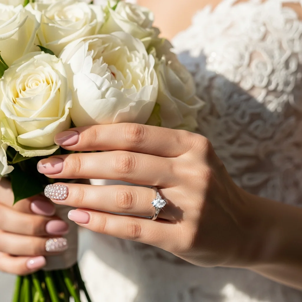 delicate pearl accents