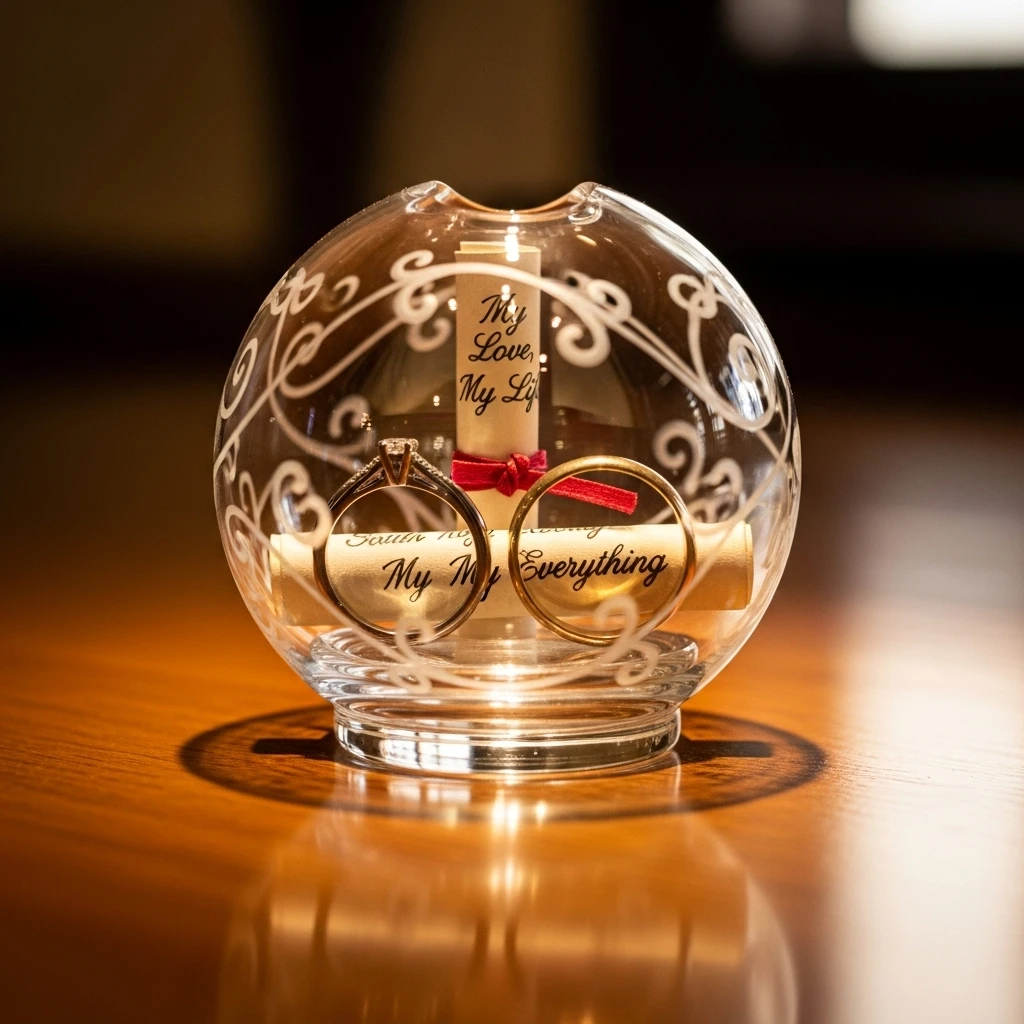 etched glass globe