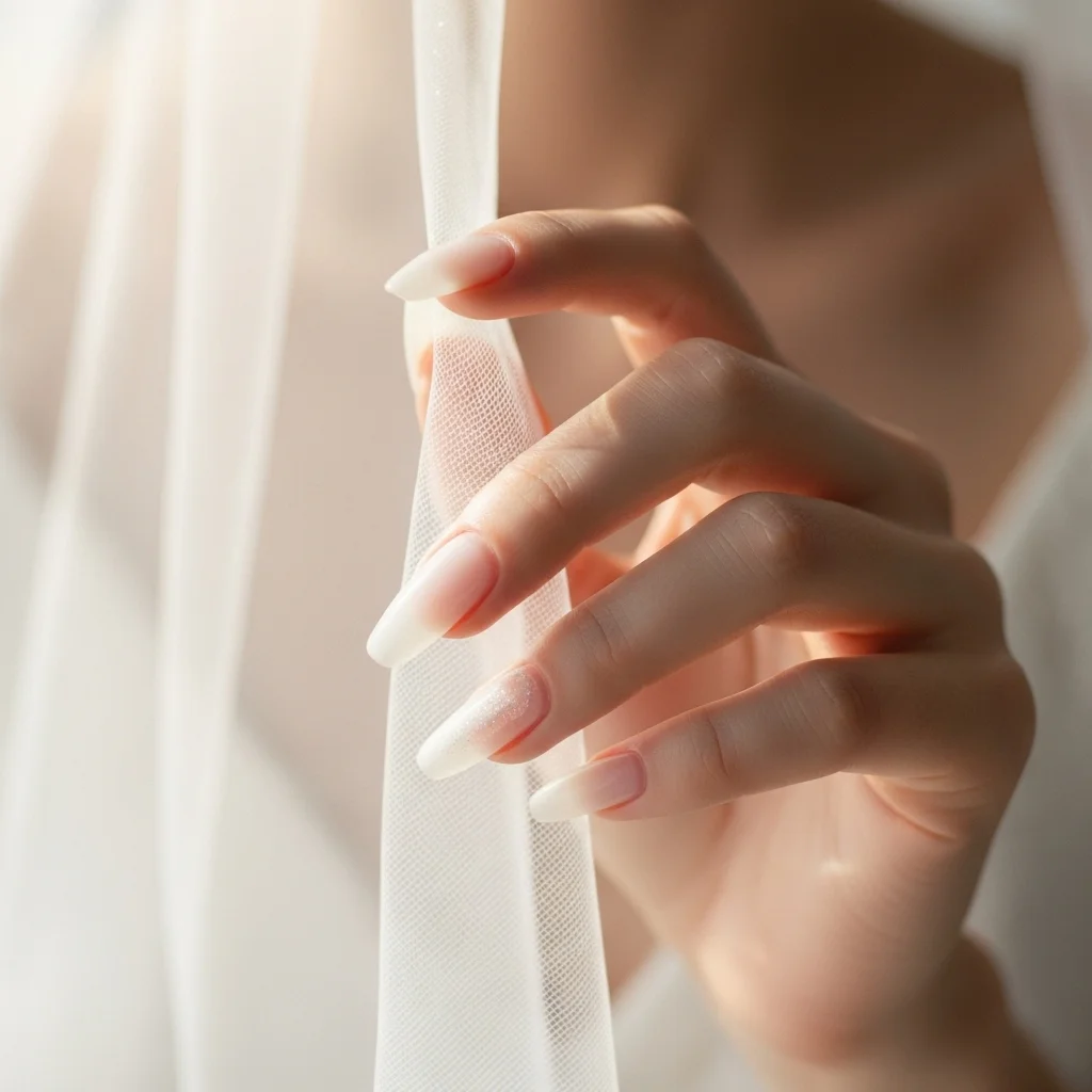 ethereal milky white sheer