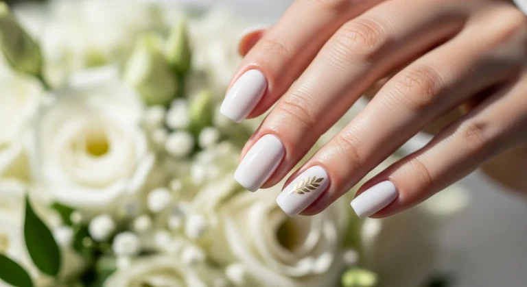 Top 21 Simple & Chic Wedding Nail Designs for the Modern Bride 9 Top 21 Simple & Chic Wedding Nail Designs for the Modern Bride