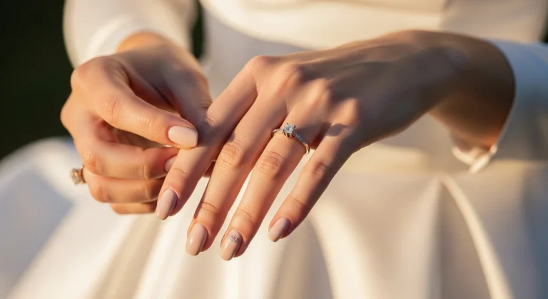 Top 19 Simple & Chic Wedding Nail Ideas for Brides 22 Top 19 Simple & Chic Wedding Nail Ideas for Brides