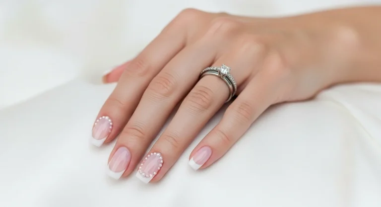 21 Dazzling Wedding Pearl Nails Ideas for the Radiant Bride 24 21 Dazzling Wedding Pearl Nails Ideas for the Radiant Bride