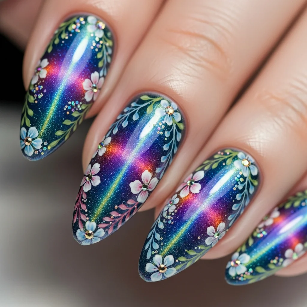 floral cat eye