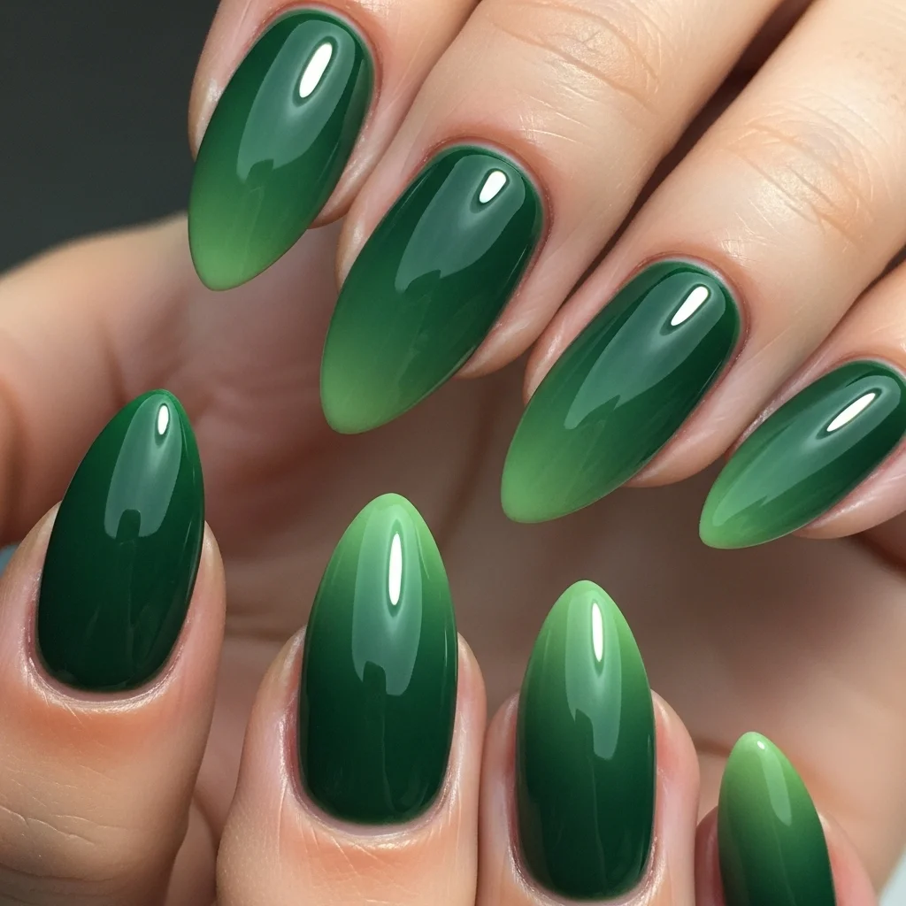 forest green ombre
