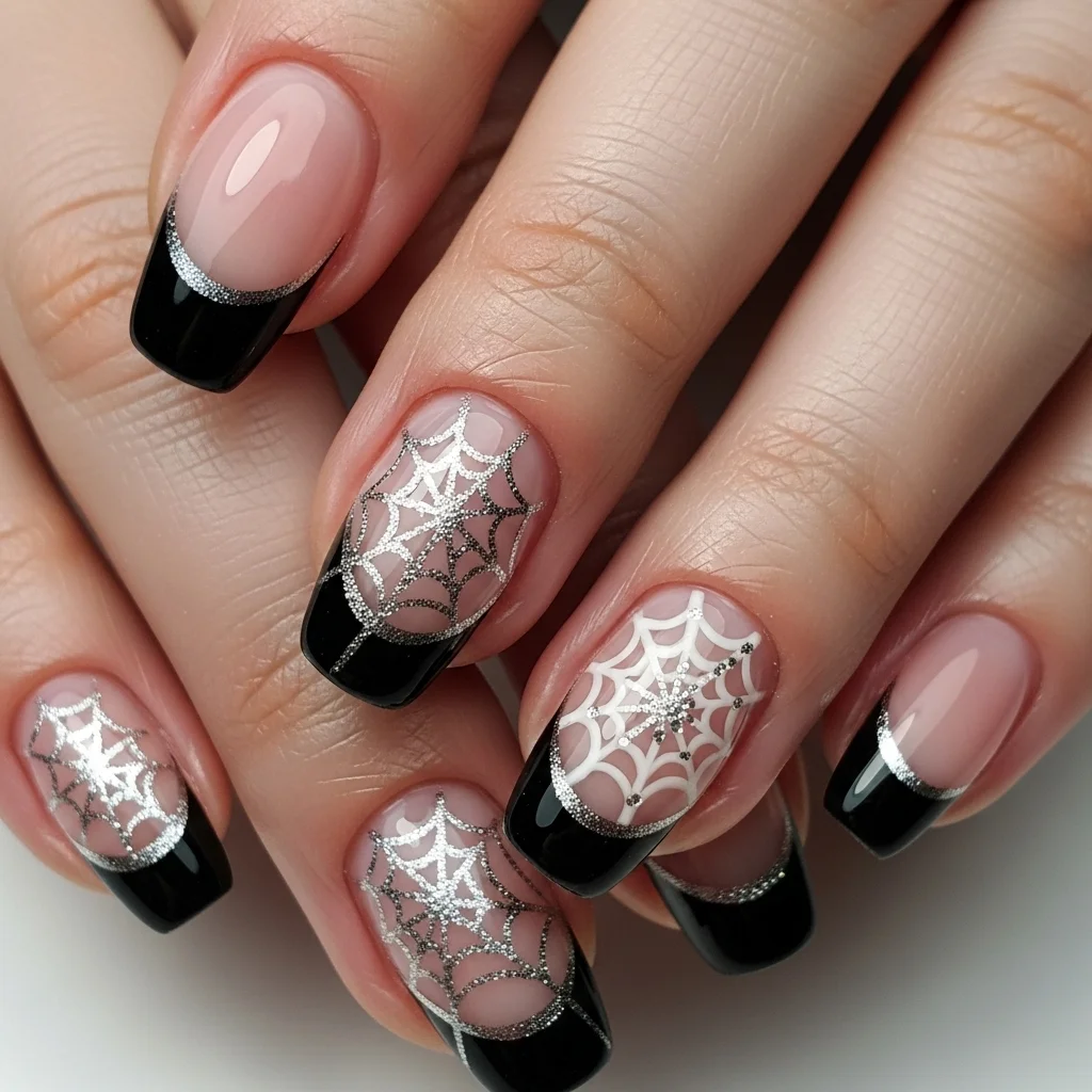 french manicure with a twist 1