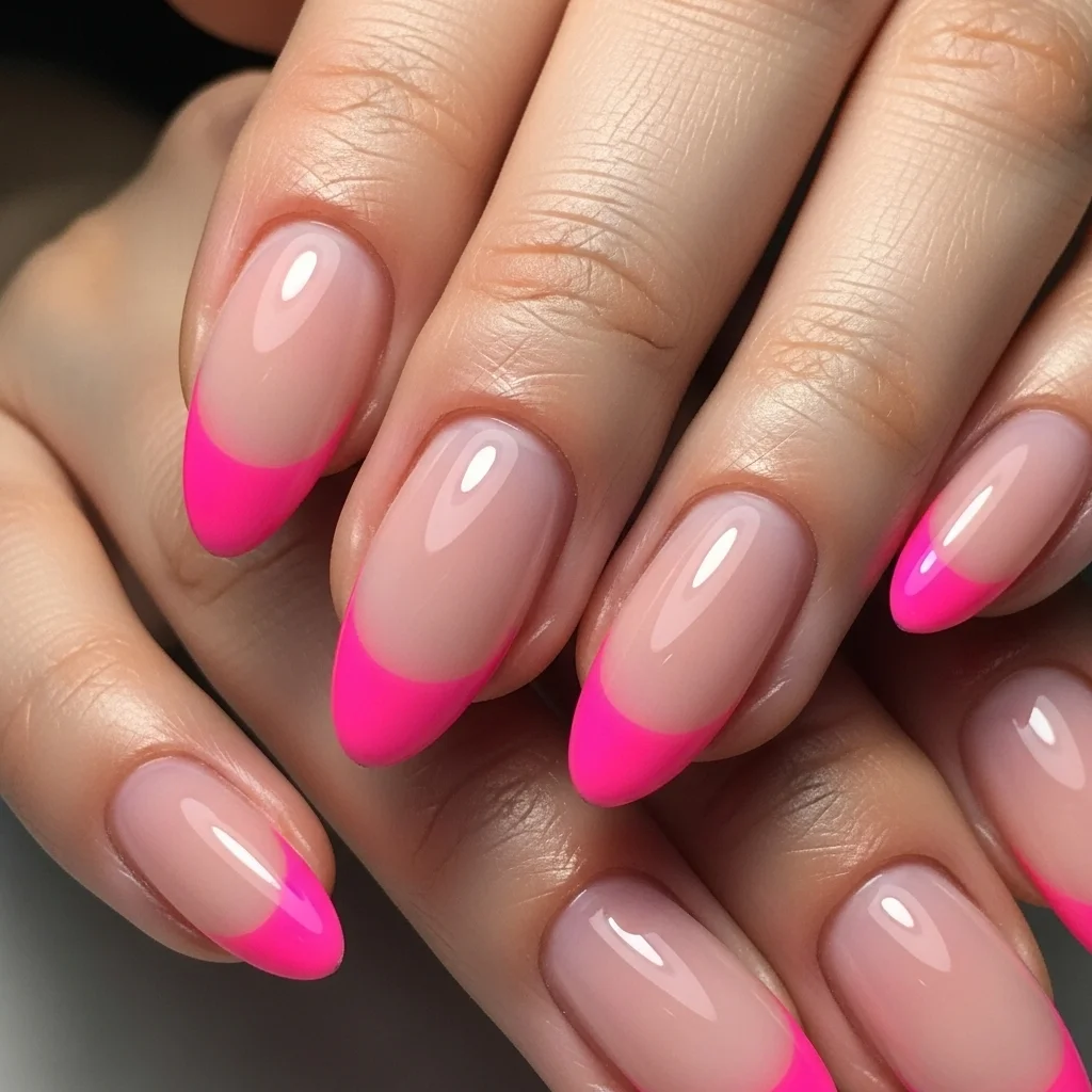 french manicure with a twist