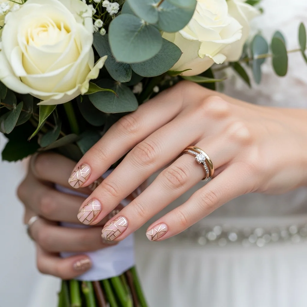 geometric gold details