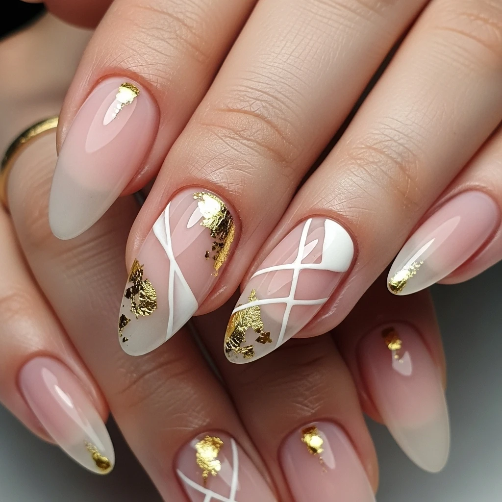 geometric nail art 1