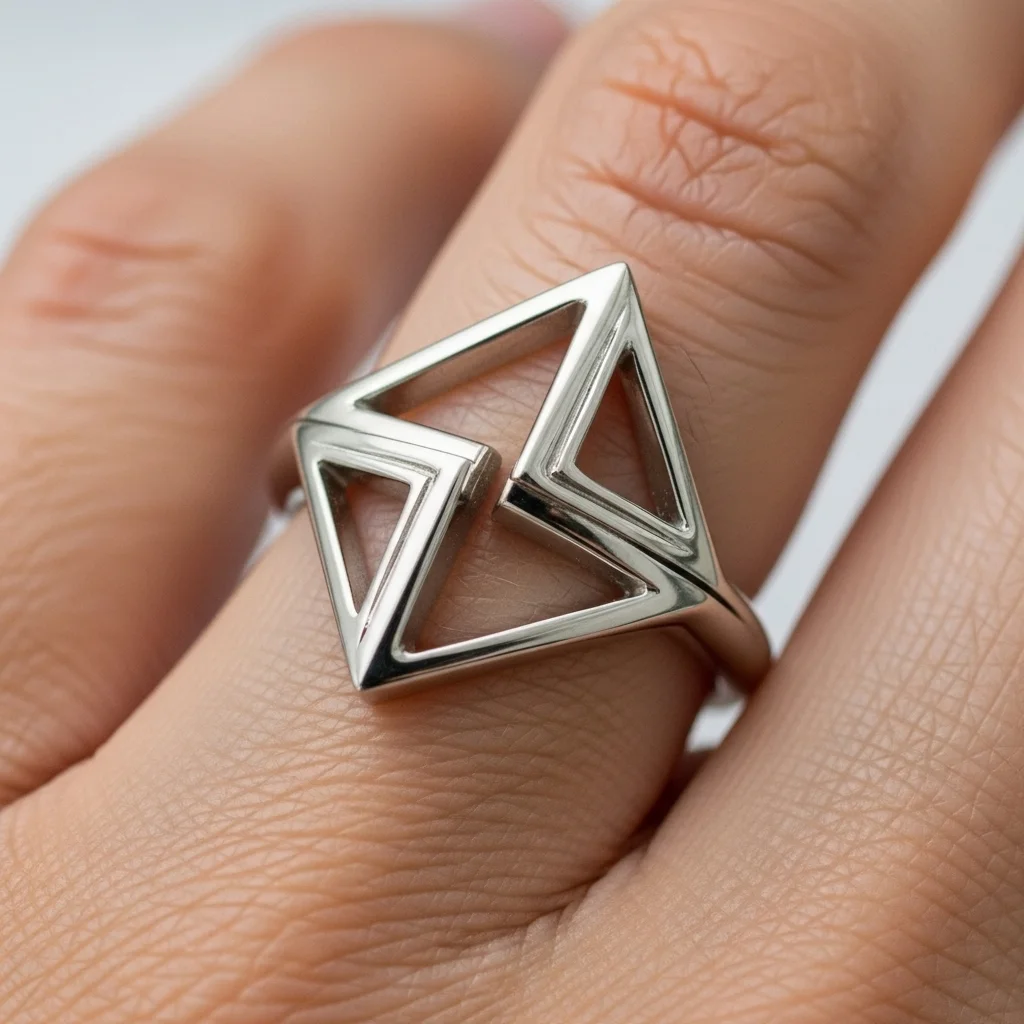 15 Wedding Ring Finger Tattoo Ideas to Celebrate Forever 8 geometric shapes 2