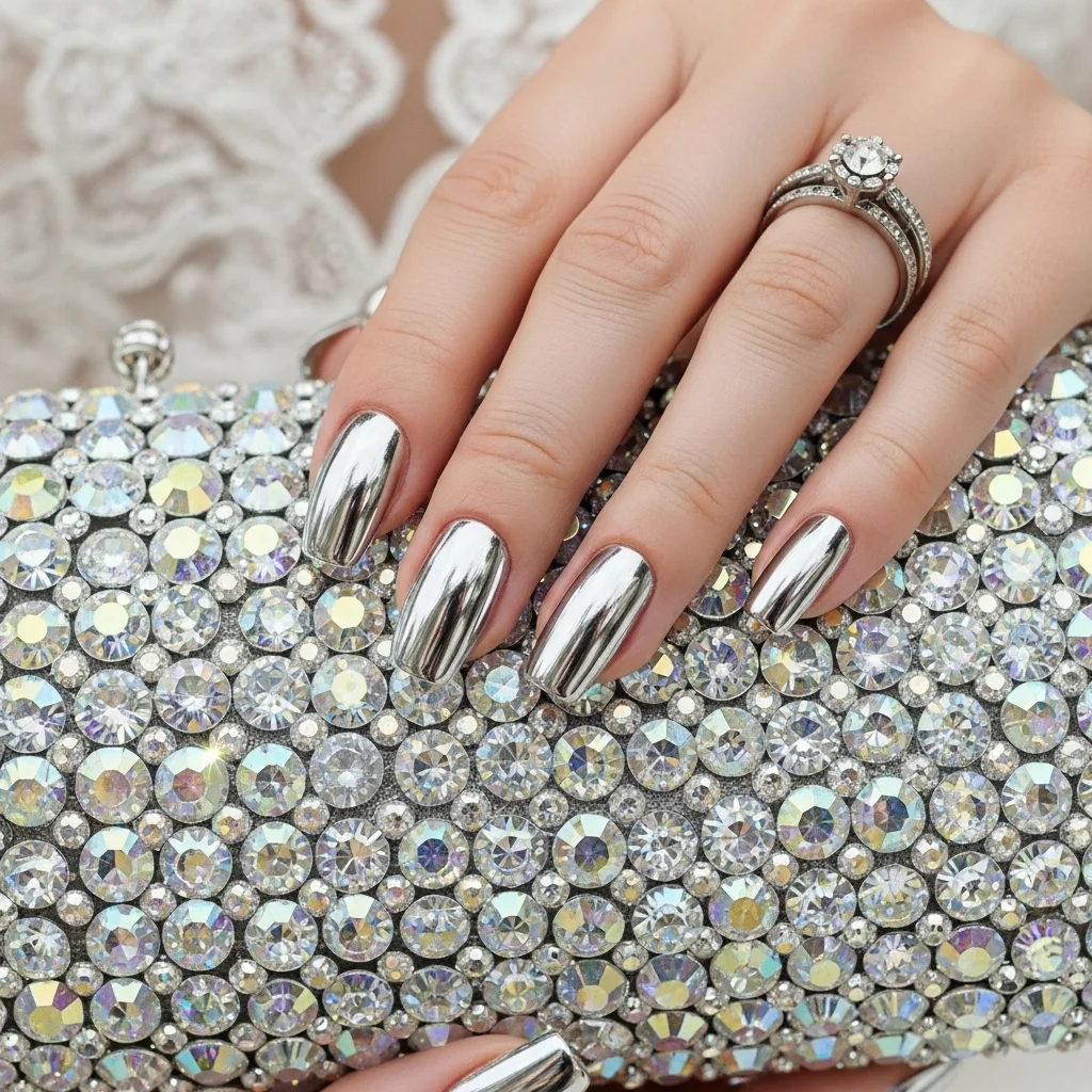 glamorous chrome mirror finish