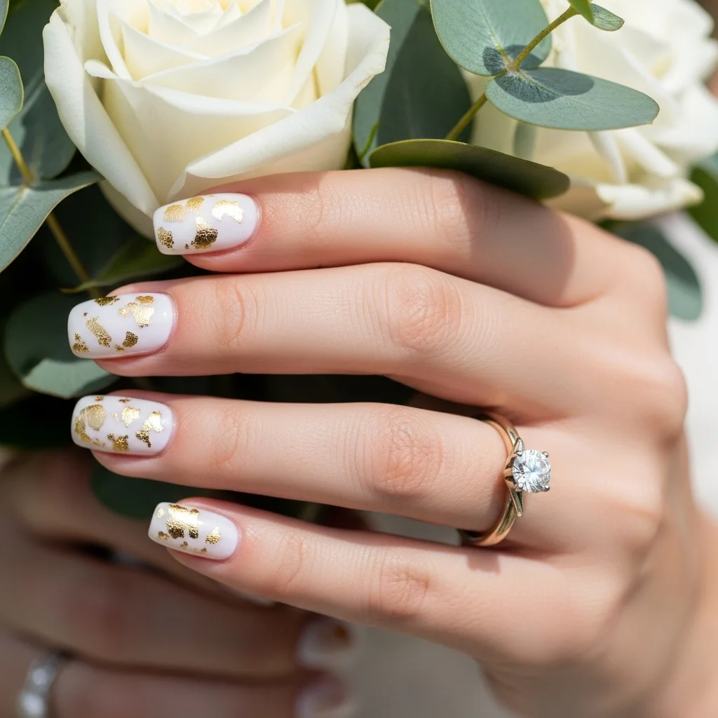 glimmering gold leaf
