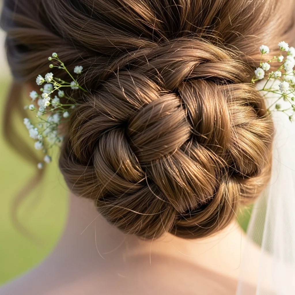 knotted low bun