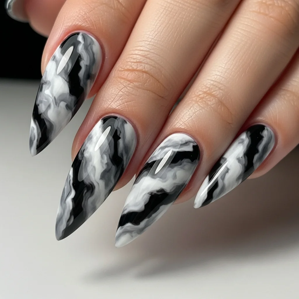 marble stilettos