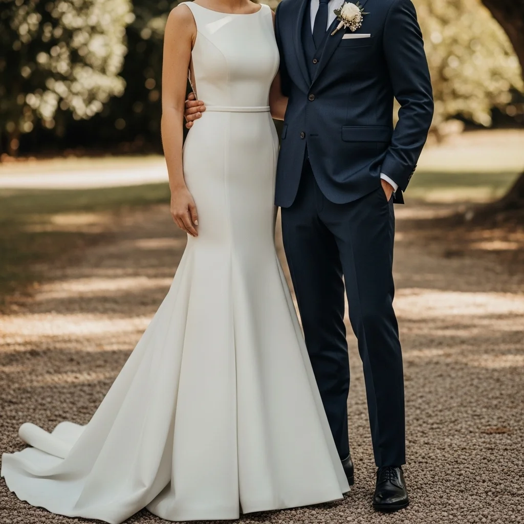 Top 11 Couple Wedding Dresses That Will Steal Your Heart 7 matching silhouettes stylish coordination