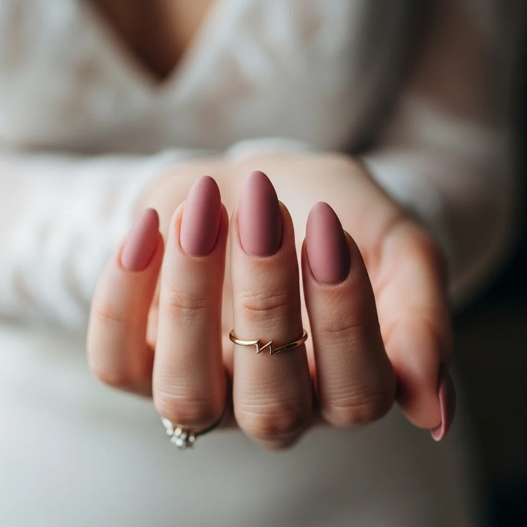 matte dusty rose