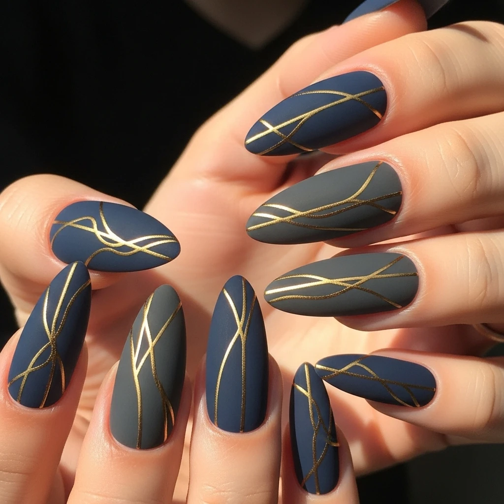 matte finish with metallic accents