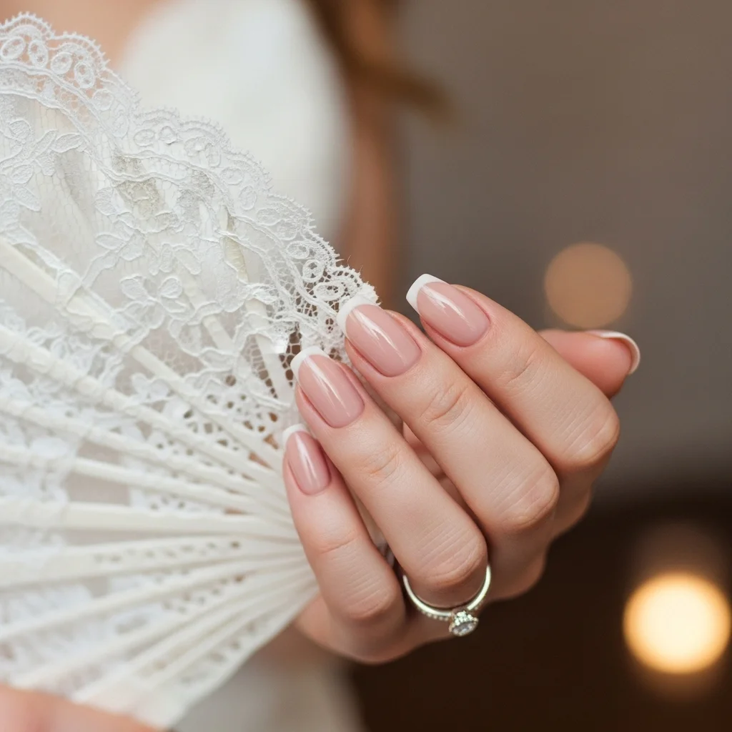 matte nude with glossy tips