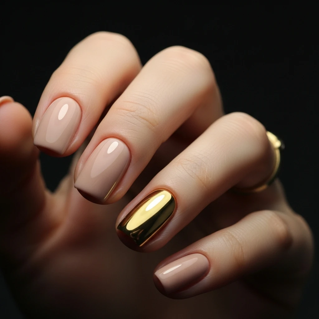 metallic accents