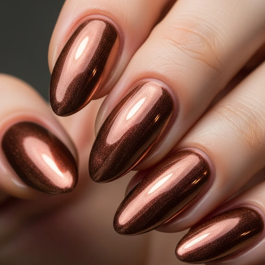 metallic copper glaze