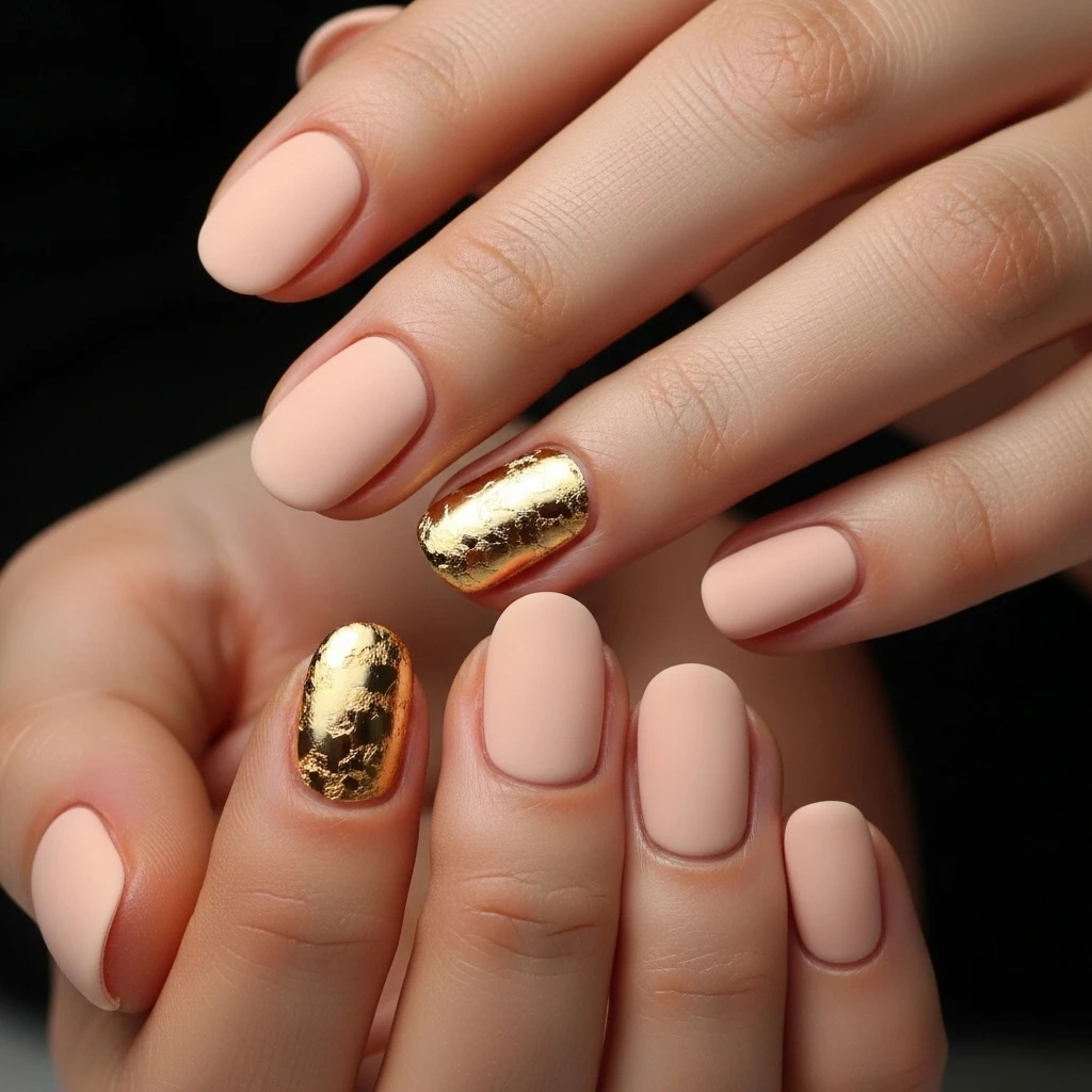 metallic foil accents