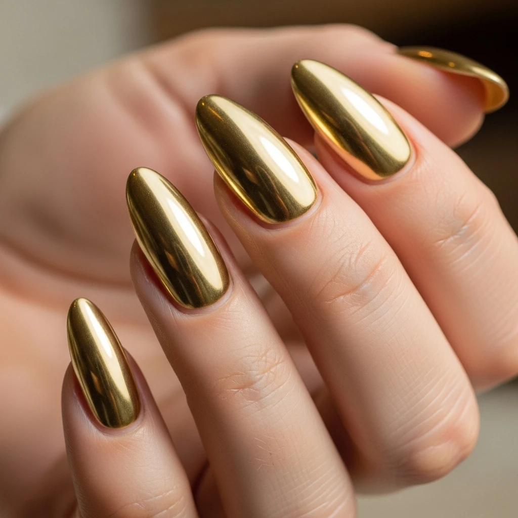metallic gold