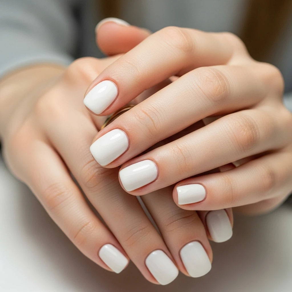 milky white