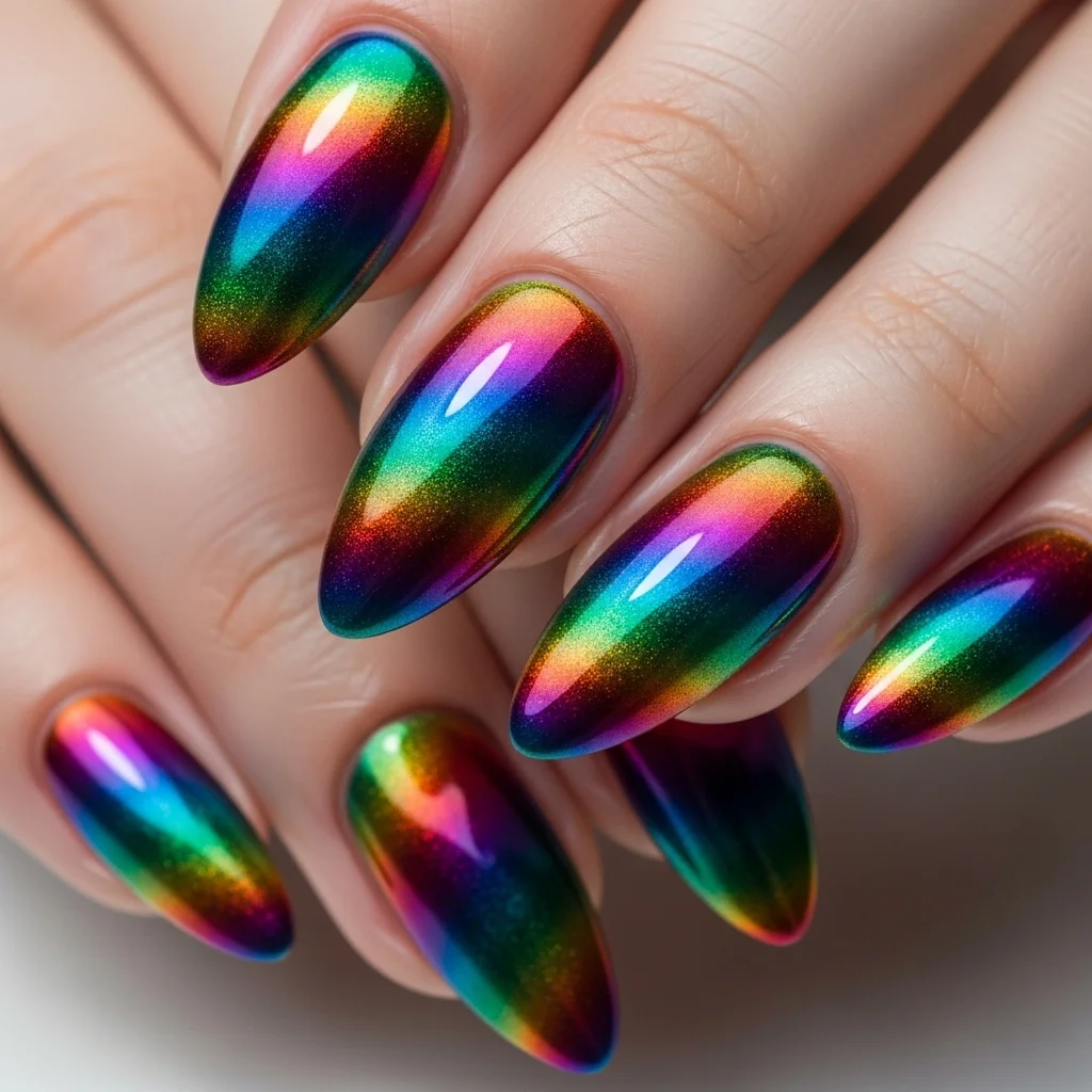 multi colored cat eye