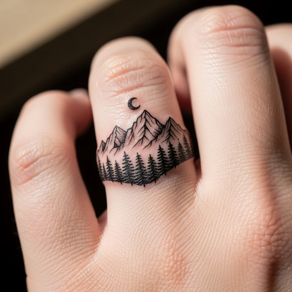 15 Wedding Ring Finger Tattoo Ideas to Celebrate Forever 11 nature inspired designs